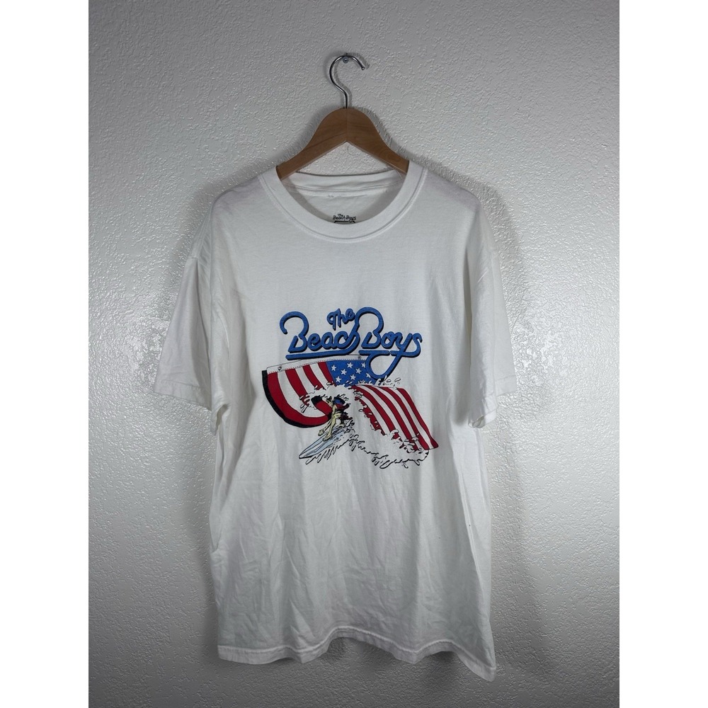 The Beach Boys Jack's Surfboards Graphic T-Shirt White Adult Size Large
